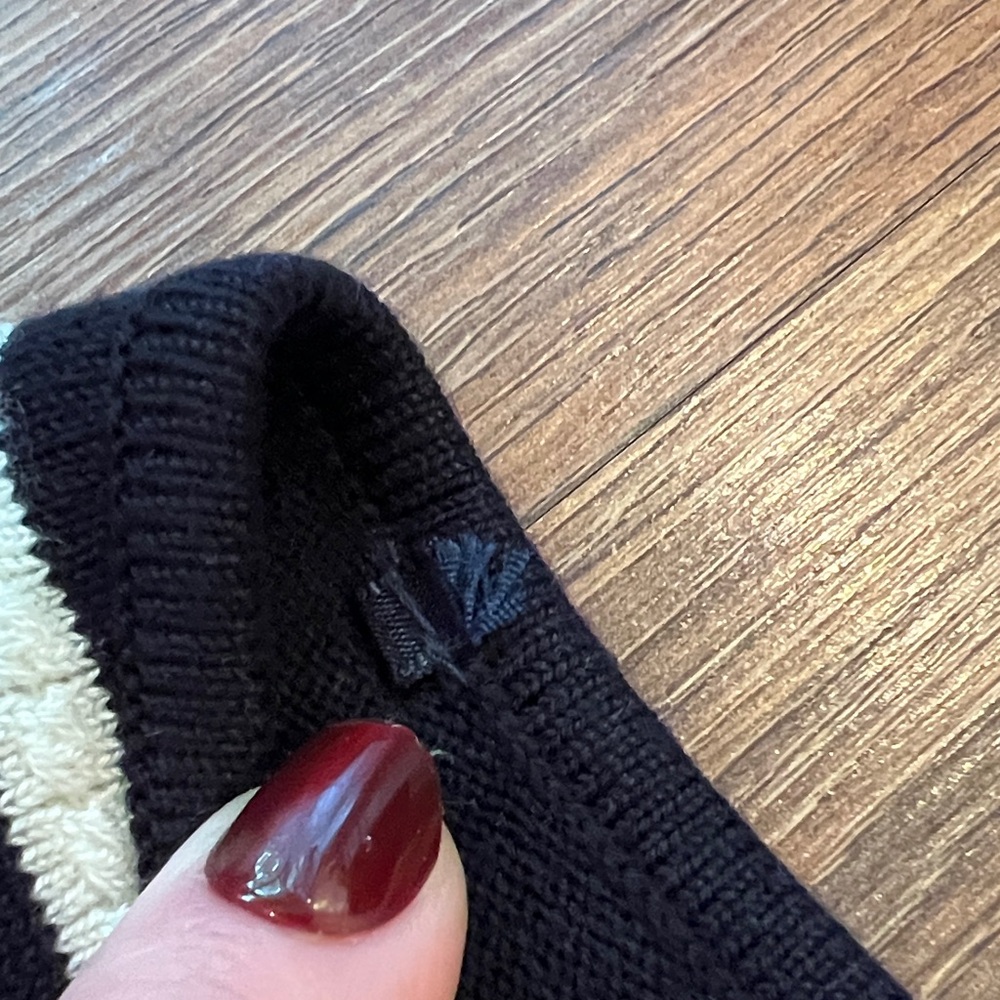 Eliza J -  Deep Nacy and White Striped Midi Dress - knit - Picture 6 of 7